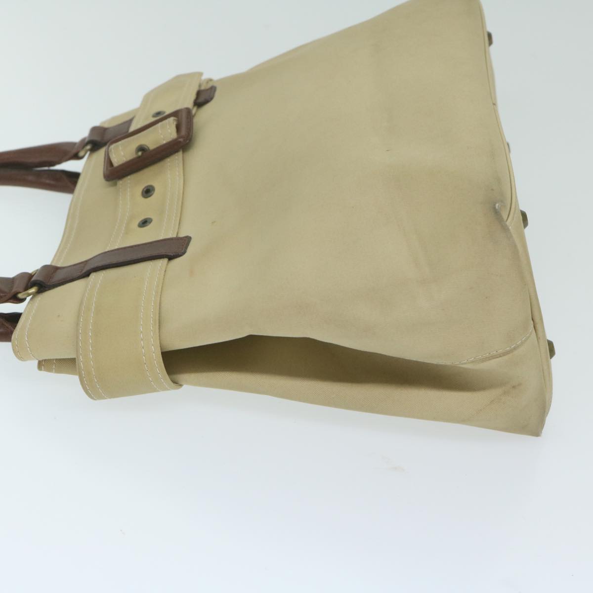 Burberry Auth Canvas Beige Handbag Style 3