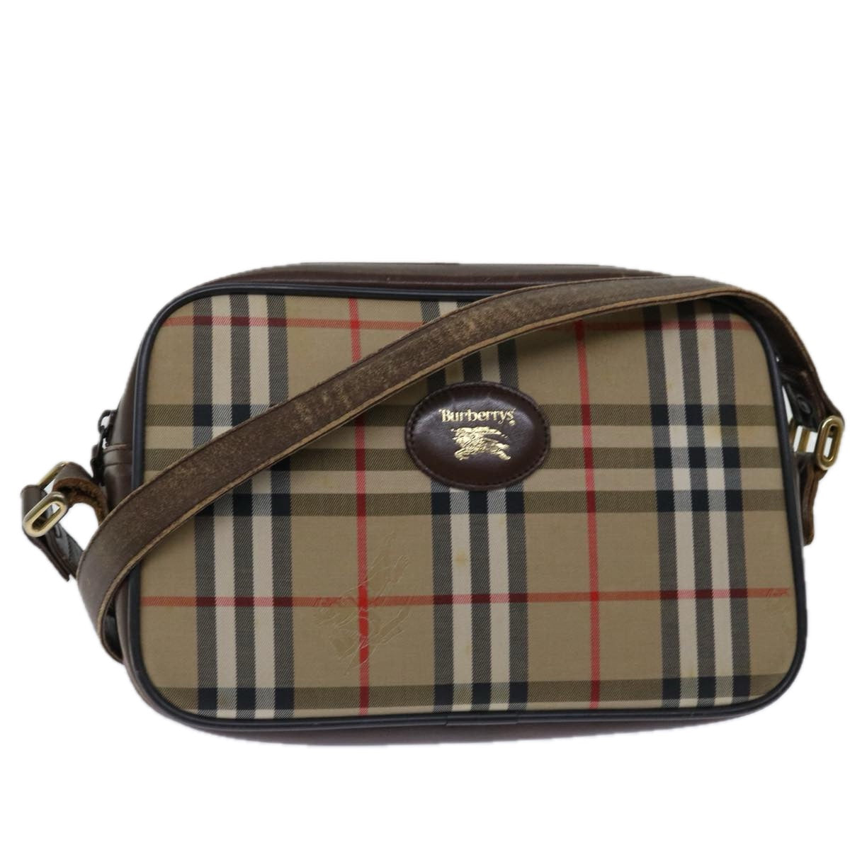 Burberry BURBERRYSs Nova Canvas Beige Shoulder Bag Style 11