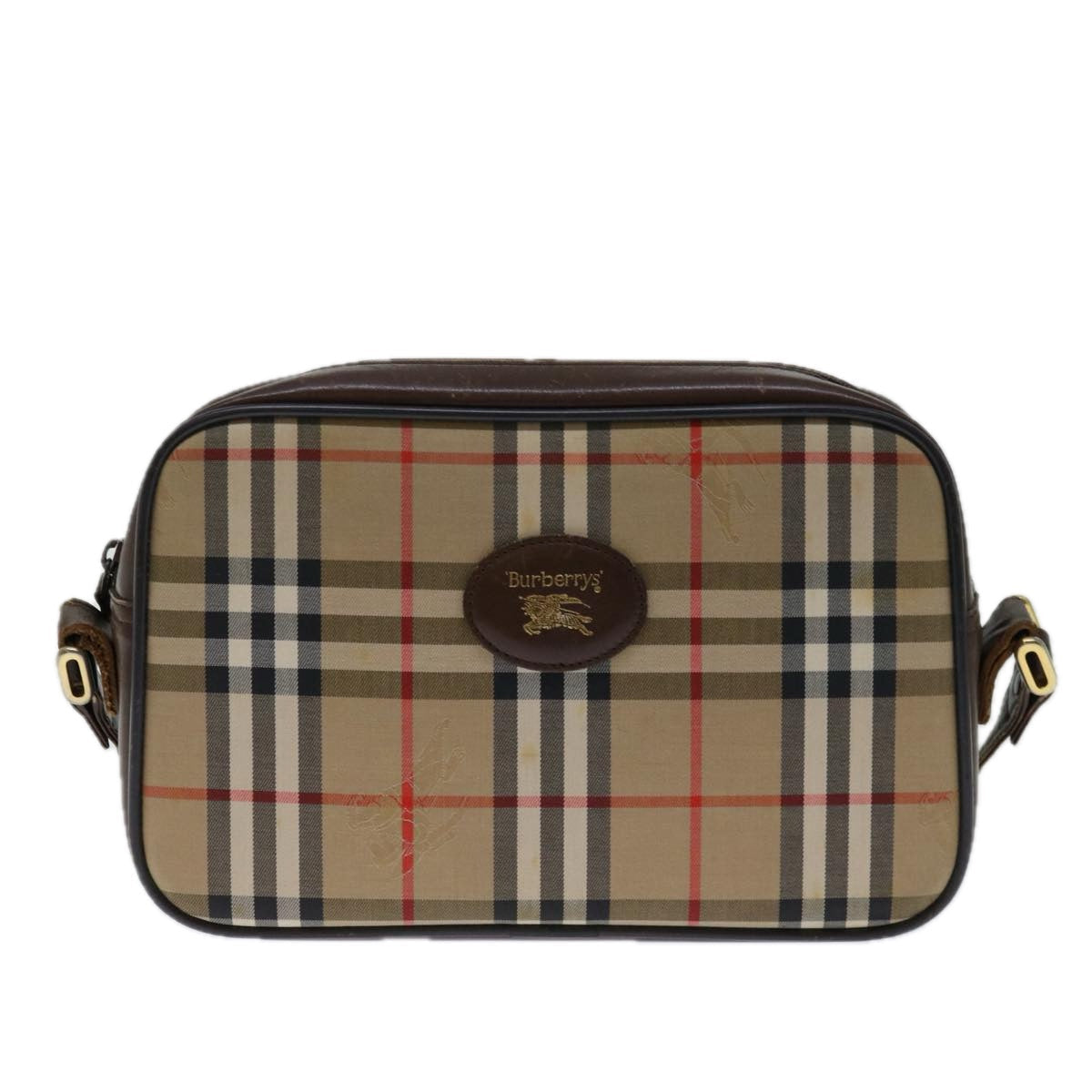 Burberry BURBERRYSs Nova Canvas Beige Shoulder Bag Style 11
