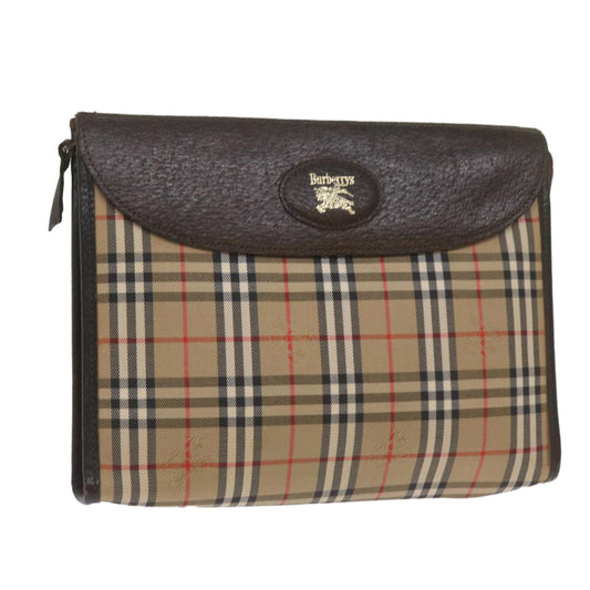 Burberry BURBERRYSs Nova Canvas Black Clutch Bag