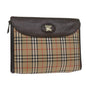 Burberry BURBERRYSs Nova Canvas Black Clutch Bag