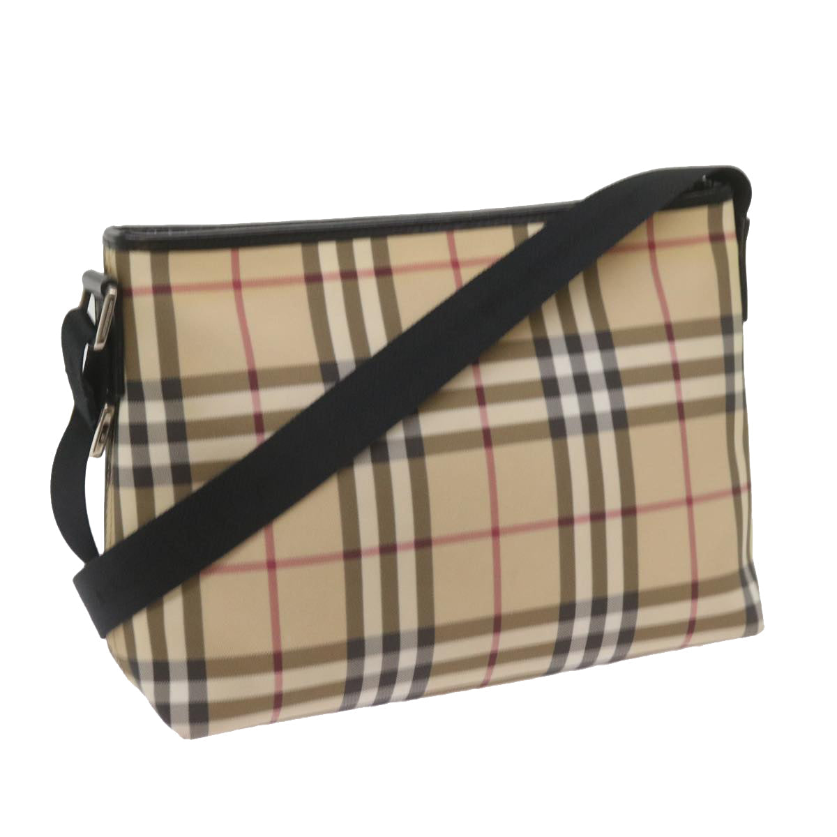 Burberry Nova Coated Canvas Beige Shoulder Bag Style 3