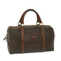 Luxury CELINE Macadam Canvas Boston Bag PVC Brown 11250