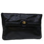 Luxury CELINE Shoulder Bag Leather Black 11353