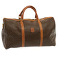 Luxury CELINE Macadam Canvas Boston Bag PVC Brown 11520