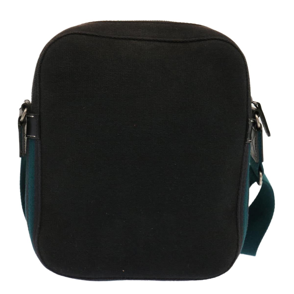 Burberry Label Auth Canvas Black Shoulder Bag Style 2