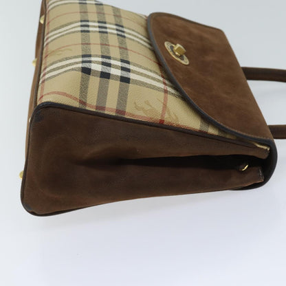 Burberry BURBERRYSs Nova Leather Brown Handbag