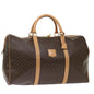 Luxury CELINE Macadam Canvas Boston Bag PVC Brown 11832