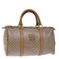 Luxury CELINE Macadam Canvas Boston Bag Beige 12053