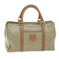 Luxury CELINE Macadam Canvas Boston Bag Beige 12162