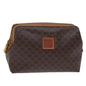 Luxury CELINE Macadam Canvas Pouch PVC Brown 12385