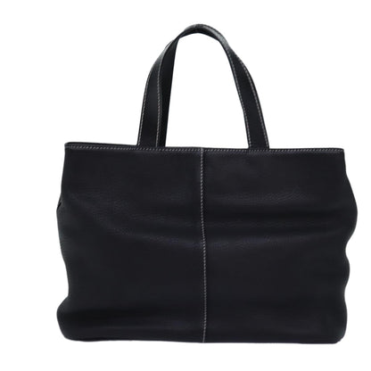 Burberry BurberrySs Auth Leather Black Handbag Style 6