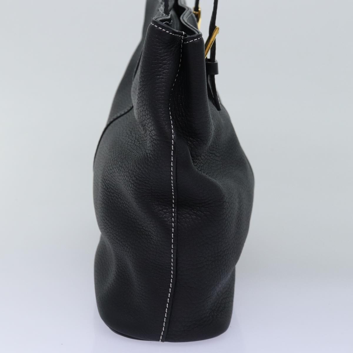 Burberry BurberrySs Auth Leather Black Handbag Style 6