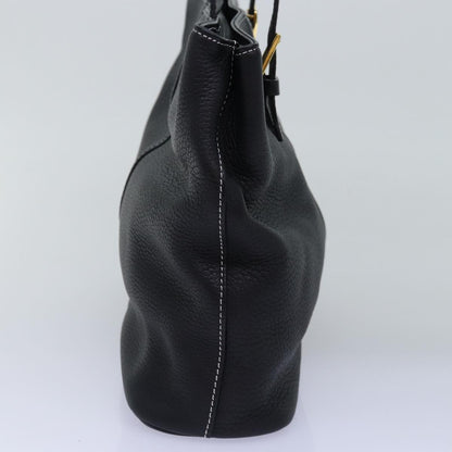 Burberry BurberrySs Auth Leather Black Handbag Style 6
