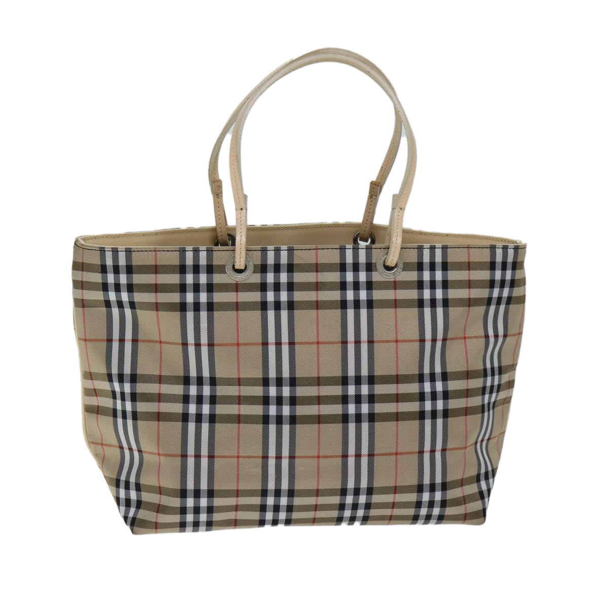 Burberry Nova Auth Nylon Beige Handbag Style 5
