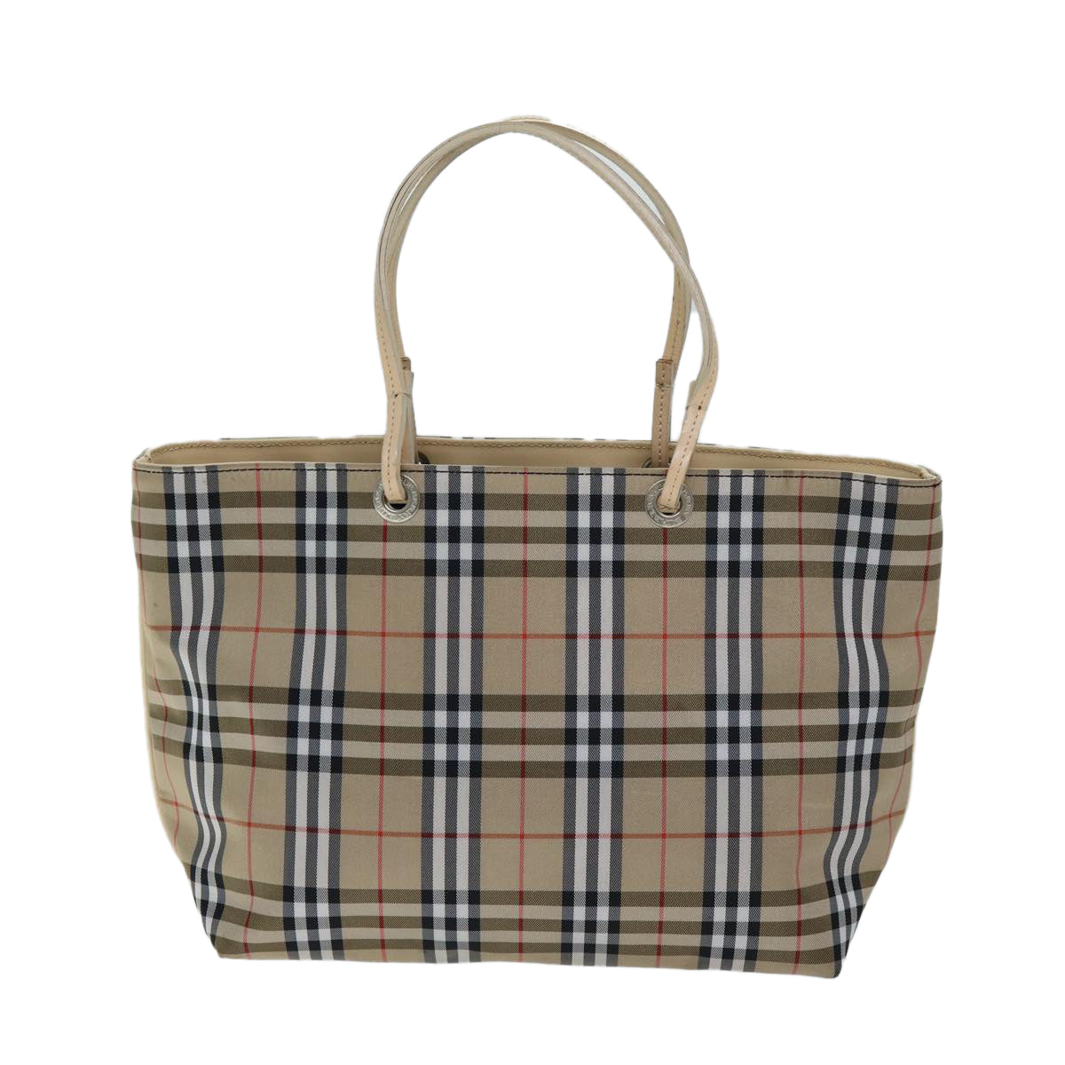 Burberry Nova Auth Nylon Beige Handbag Style 5