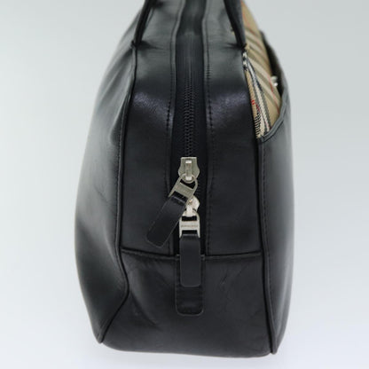 Burberry Nova Auth Leather Black Handbag Style 2