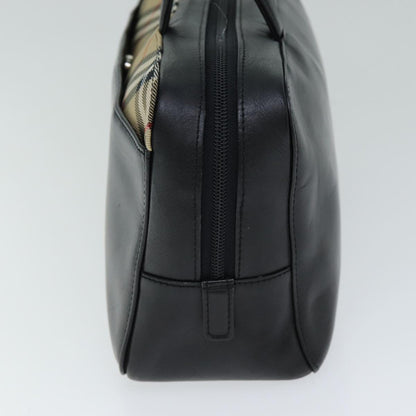 Burberry Nova Auth Leather Black Handbag Style 2