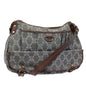 Luxury CELINE Denim Paris Macadam Shoulder Bag Blue 13201