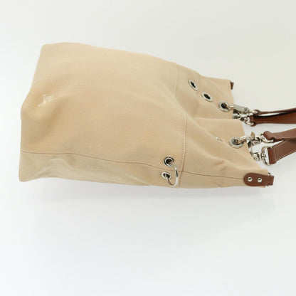 Burberry Nova Label Canvas Beige Tote Bag