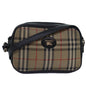 Luxury BurberrySs Nova Check Shoulder Bag Canvas Beige Auth yk13298