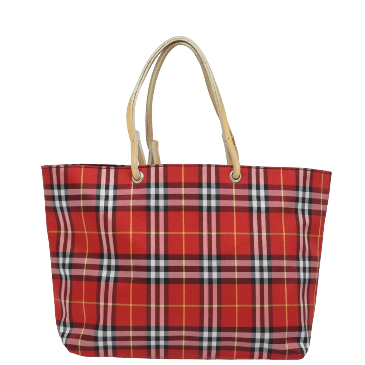 Burberry Nova Auth Nylon Red Handbag Style 5