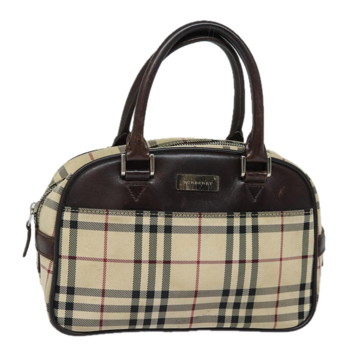 Burberry Nova Auth Nylon Black Handbag Style 6