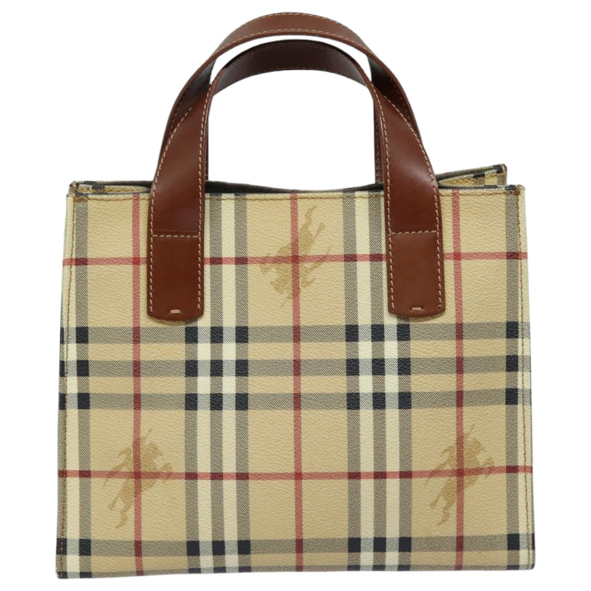 Burberry Nova Auth Leather Beige Handbag Style 11