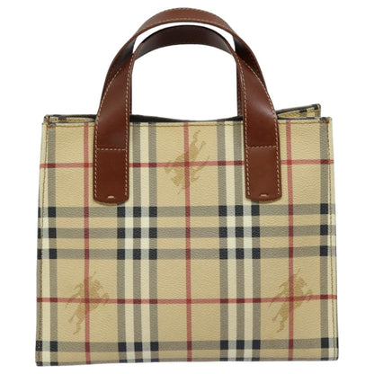 Burberry Nova Auth Leather Beige Handbag Style 11