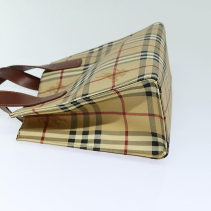 Burberry Nova Auth Leather Beige Handbag Style 11