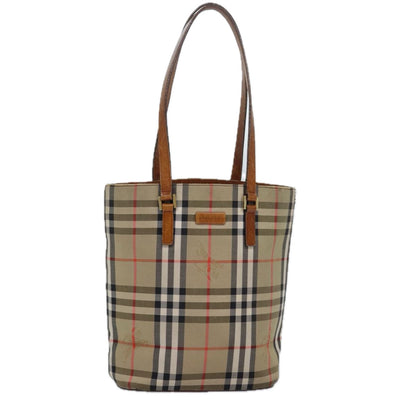 Burberry Nova Auth Canvas Beige Tote Bag Style 10