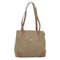 Luxury BurberrySs Nova Check Shoulder Bag Canvas Beige Auth yk13997