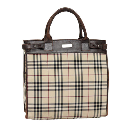 Burberry Nova Auth Canvas Beige Handbag Style 23