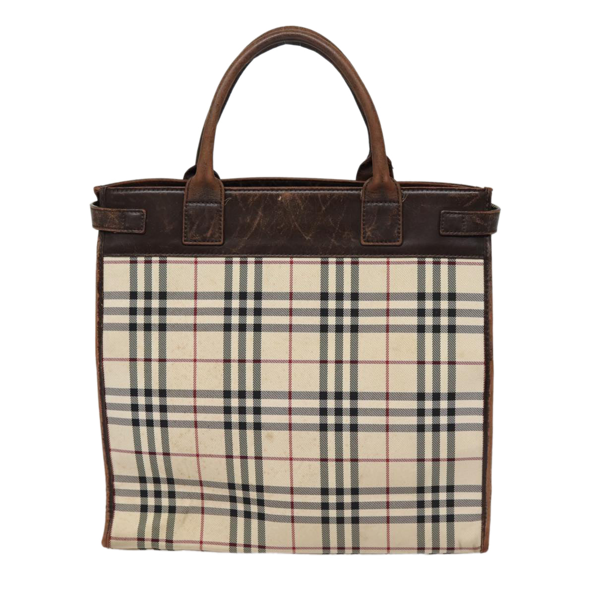 Burberry Nova Auth Canvas Beige Handbag Style 23