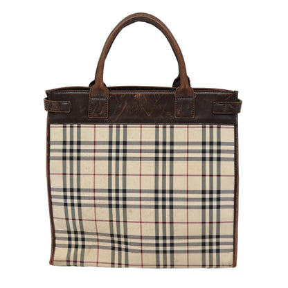 Burberry Nova Auth Canvas Beige Handbag Style 23