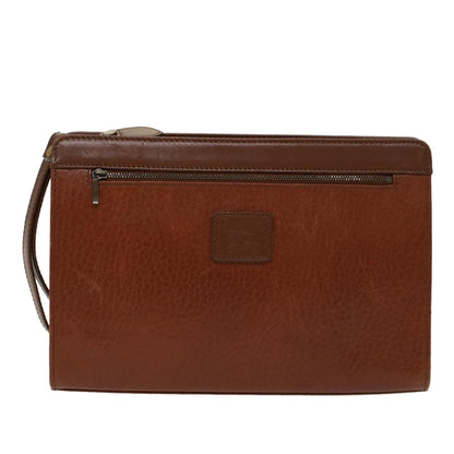 Burberry BURBERRYSs Auth Leather Black Clutch Bag Style 10