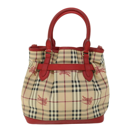 Burberry Nova Auth Leather Beige Tote Bag Style 9
