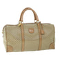 Luxury CELINE Macadam Canvas Boston Bag Beige 8988