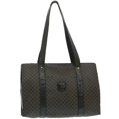 Luxury CELINE Macadam Canvas Tote Bag Black yt711