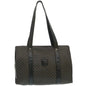 Luxury CELINE Macadam Canvas Tote Bag Black yt711