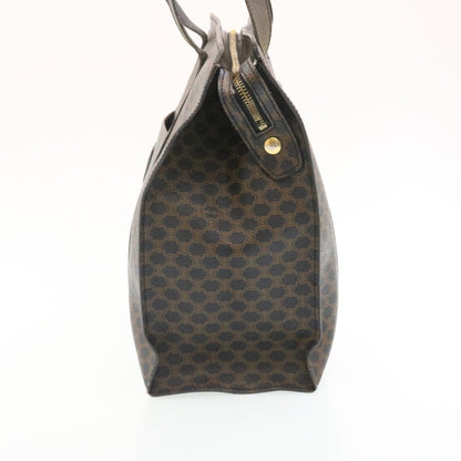 Luxury CELINE Macadam Canvas Tote Bag Black yt711
