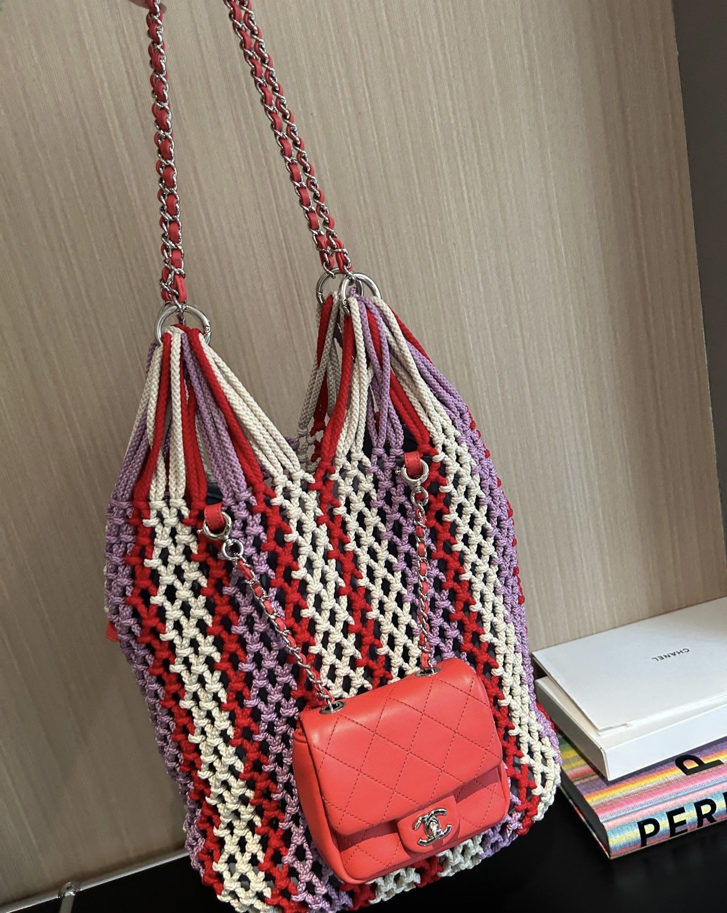 Chanel Luxury Leather Pink Handbag Style 2 Rovelle Bags