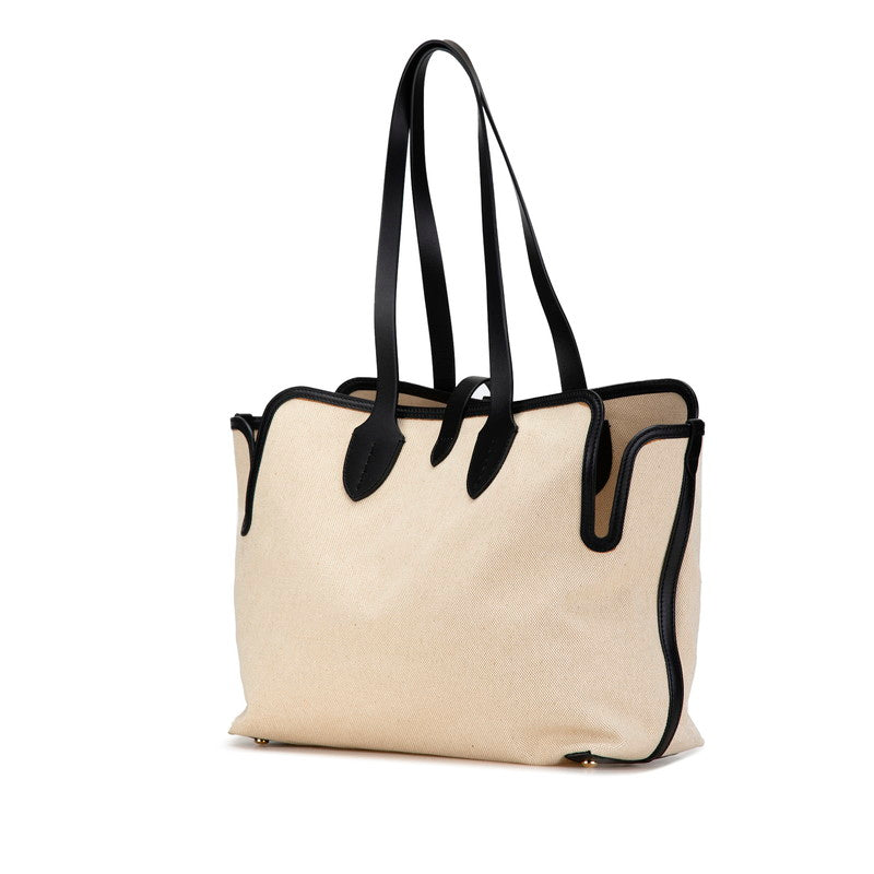 Burberry Logo Leather Tote Bag