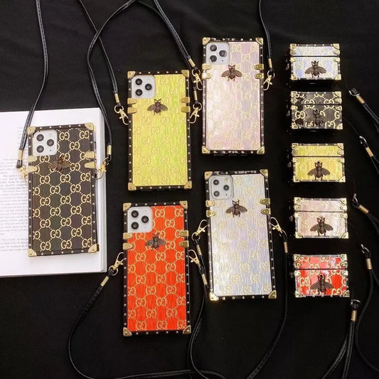 Bronzing printing Square phone case for Samsung lbcase