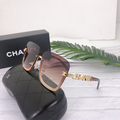 GRADIENT COLOR FEMALE OUTDOOR SUNGLASSES lbcase