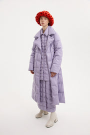 Trench Coat Leather Lilac