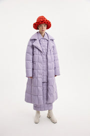 Trench Coat Leather Lilac
