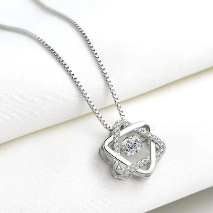 95 sterling silver necklace female ins clavicle pendant lbcase