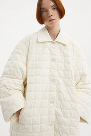 Oversized Kalik Down Shirt Powder Pearl