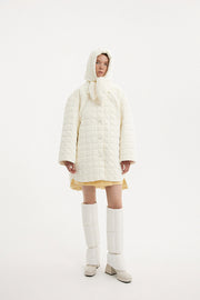 Oversized Kalik Down Shirt Powder Pearl